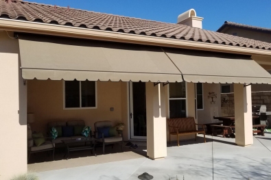 Drop Arm Retractable Awning