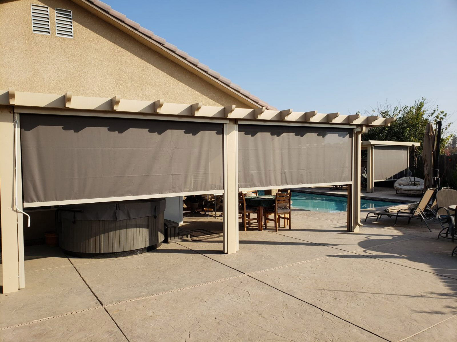 Vertical Drop Awnings - Pacific Tent & Awning